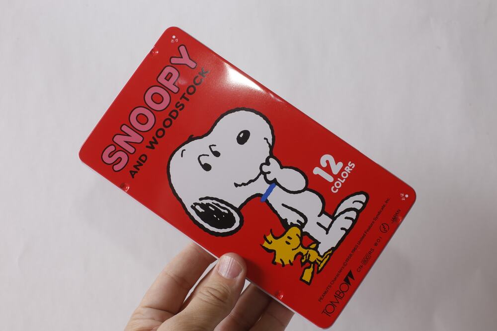 1960s Japan Peanuts Snoopy and Woodstock Colored Pencils Tombo ~ 260917-WH 721